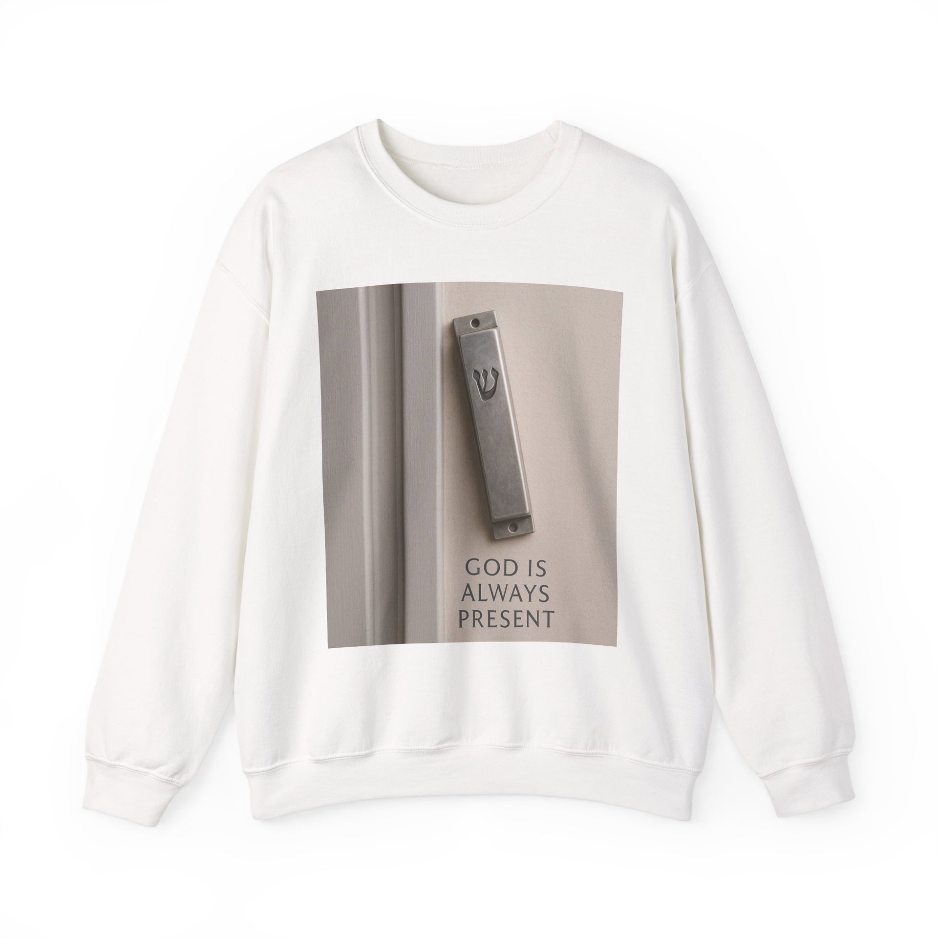 God Is Always Present Crewneck Sweatshirt - Unisex Heavy Blend